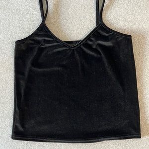 VELVET CROP TOP